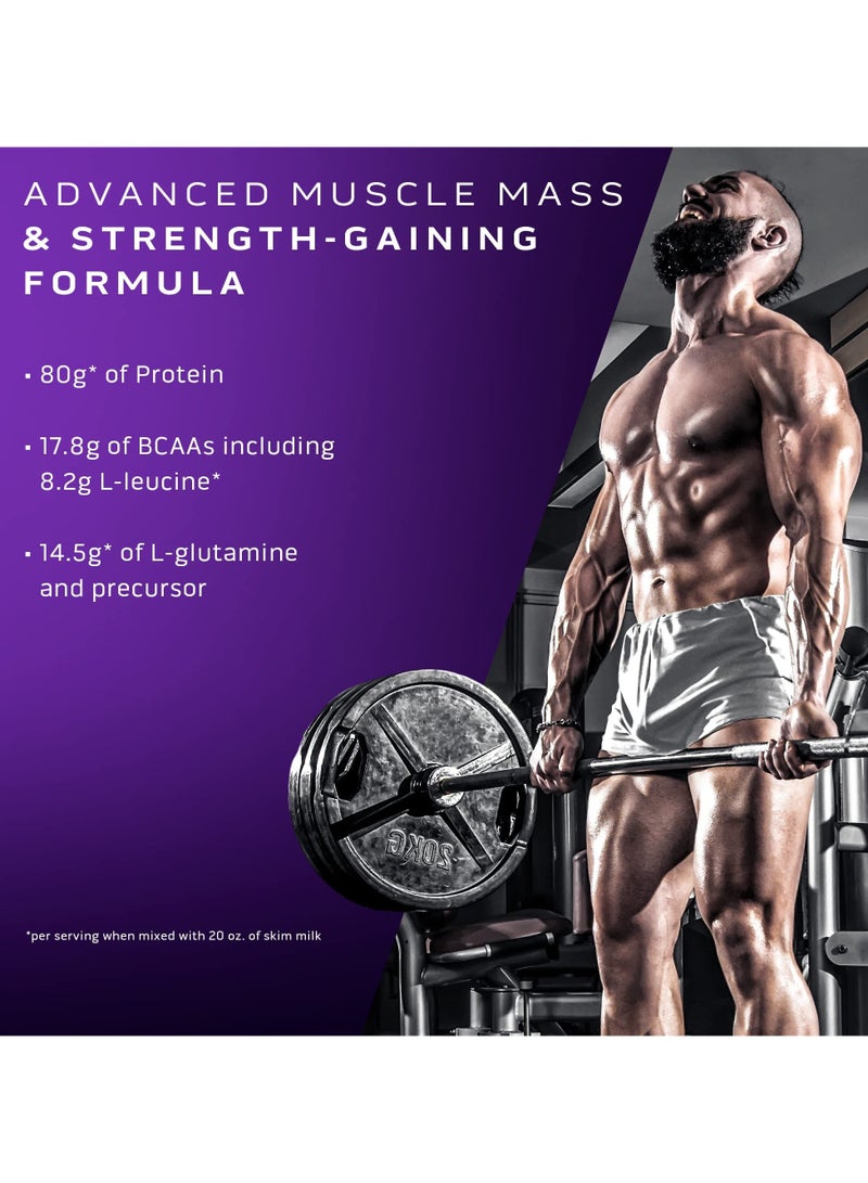 MuscleTech MassTech Extreme 2000, High Protein Mass Gainer, Triple Chocolate Brownie Flavor, 6Lbs - Image 2