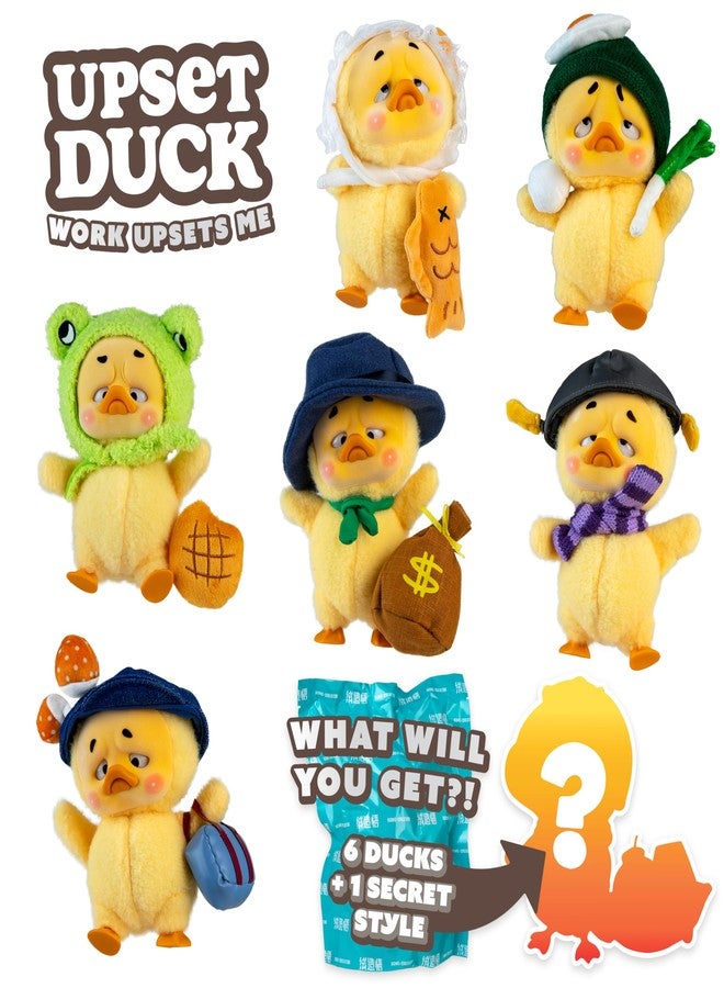 The Orb Factory ORB Official Upset Duck Blind Box Plush Figurine - Work Upsets Me Series - Collectible Plush Duck Decorative Figure with Cute Outfits - 1 of 7 Possible Figures (1 Rare Figure) to Collect in Each Box - Image 4