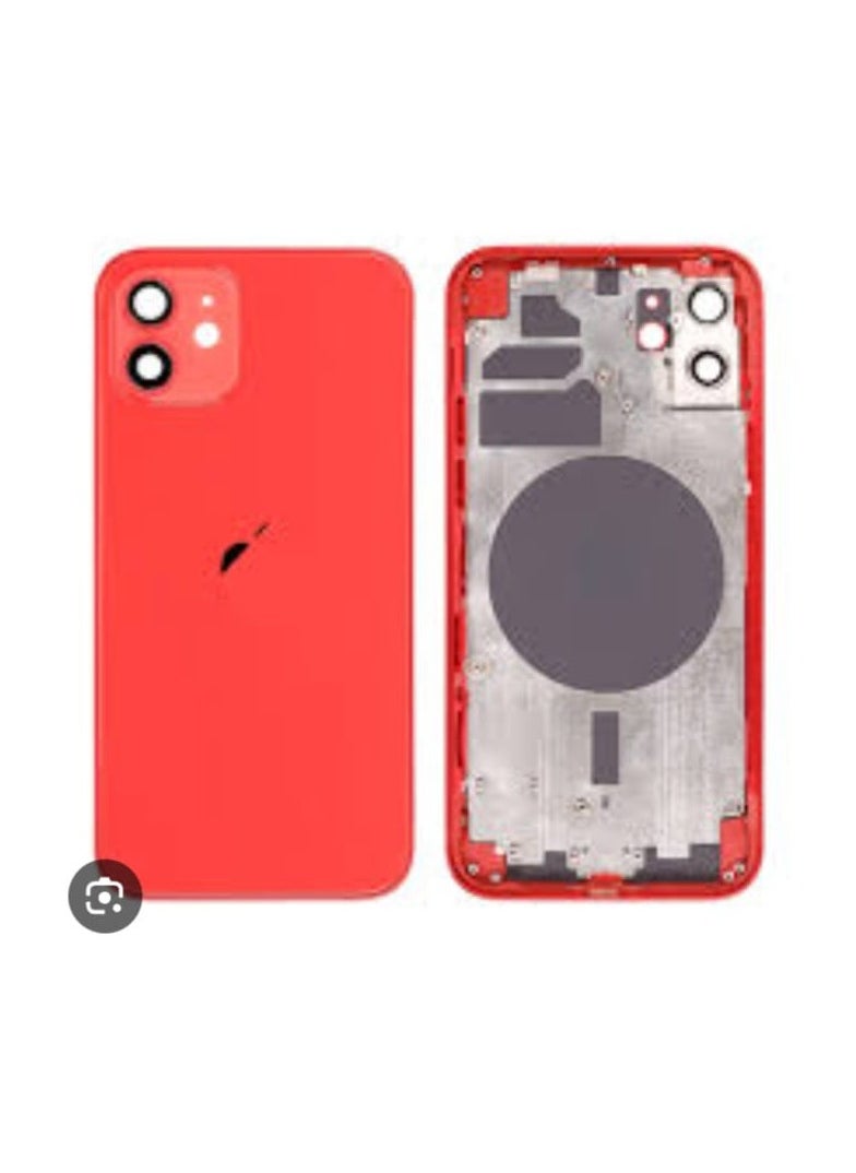 Generic - Replacement Mid-Frame housing Frame for iphone 12 Red - Image 1