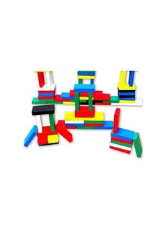 BJM 120 pieces of wood grain quality blocks of infants and young children baby toys Domino.  - Image 3