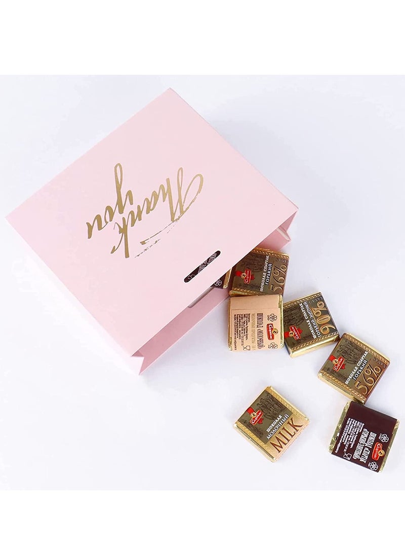 SYOSI Gift Bags with Pink Bow Ribbon Small Favor Thank You Bag Paper Gift Bags for Birthday Wedding Party Baby Shower Bridal Shower Wedding Celebrations Bags for Party Favour Pink 24Pcs - Image 2