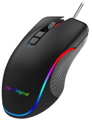 Yes Original Gaming Mouse - GX66 model - RGB customizable, 6 macro buttons - 7200 DPI - black - pzsku/Z00FA504B40EAE291DB47Z/45/_/1722952630/e49861f1-3406-4f00-983c-55064b4a6897