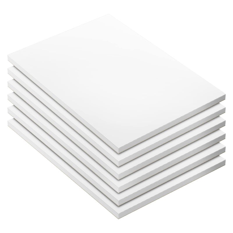 Nichela Note Pads - Memo Pads - Blank Scratch Pads - Small Notepad Writing Pads for Taking Notes and Task Allocation â€“ Easy to Peel â€“ 80gsm Papers with Cardboard Backing â€“ 50 Sheets â€“ Pack of 6 â€“ (4" x 6") - Image 1
