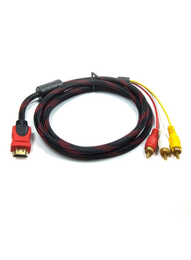HDMI To RCA Video Audio AV Cord Multicolour - Image 3
