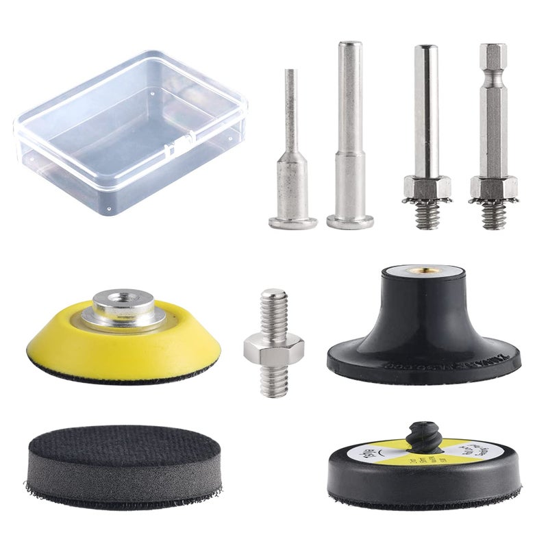 Tshya Quick Change Disc Pad Holder, 4 Pack Roll Lock Disc Holder, with 1/4" Shanks for Die Grinder Accessories - Image 1