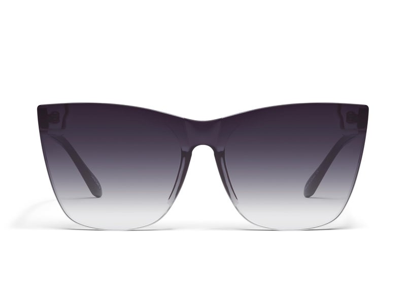 Quay - Womens Sunglasses, Cat Eye Lenses with UV Protection, Oversized Sunglasses (Come Thru, Black) - Image 1