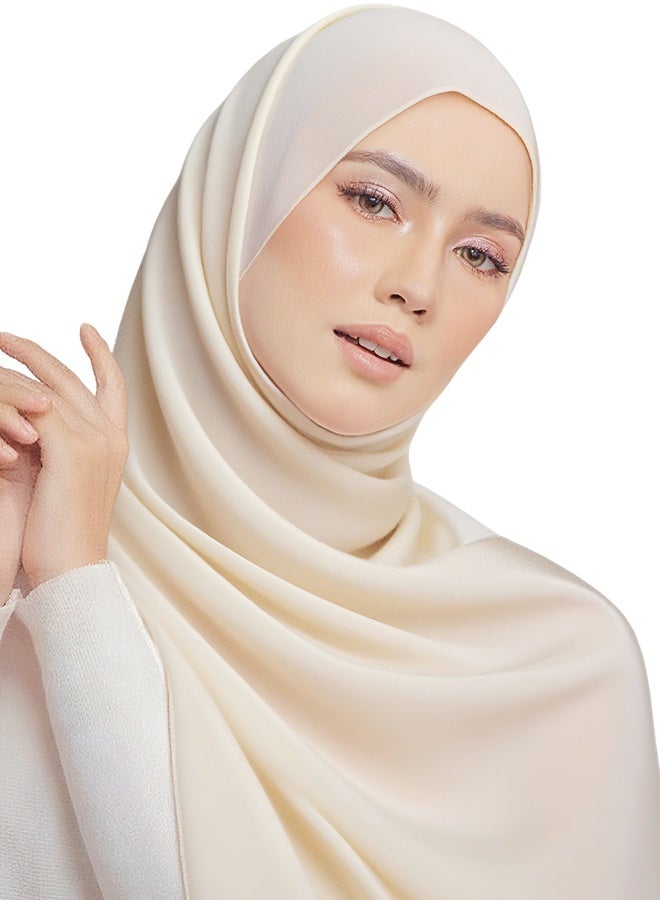 Muslim Headscarf For Women Islamic Arabic Scarf  Shiny Glitter Scarf Abaya Shawl Soft Full Neck Coverage For Women One Size 180 x 70 cm - Image 1