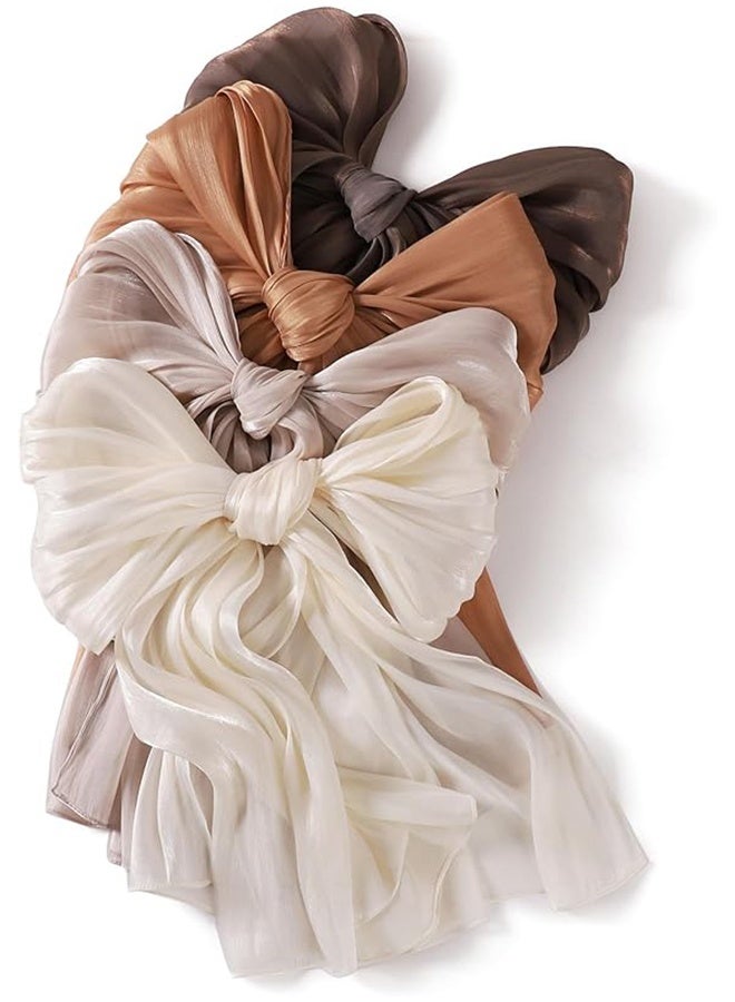 Muslim Headscarf For Women Islamic Arabic Scarf  Shiny Glitter Scarf Abaya Shawl Soft Full Neck Coverage For Women One Size 180 x 70 cm - Image 4