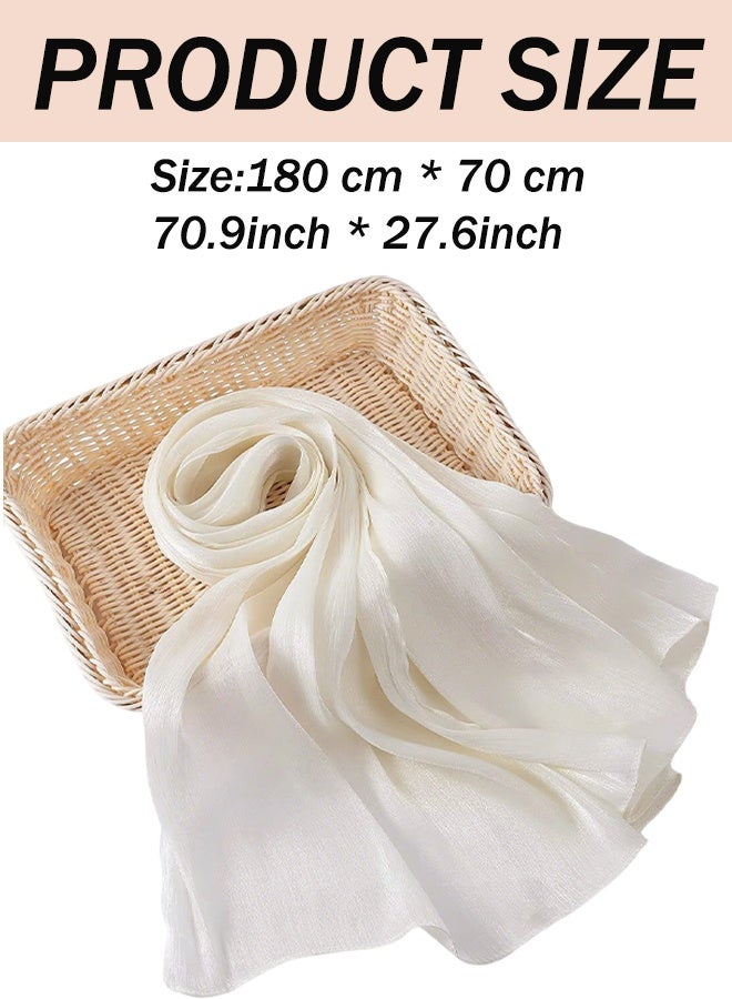 Muslim Headscarf For Women Islamic Arabic Scarf  Shiny Glitter Scarf Abaya Shawl Soft Full Neck Coverage For Women One Size 180 x 70 cm - Image 2