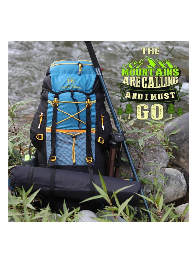 Hyper Adam Rucksack Bags | 75 Litres Travel Bag For Men | Tourist Bag For Travel | Backpack For Hiking Trekking Bag Mountain Bag For Camping | Rain Cover | KDH1 - Image 4