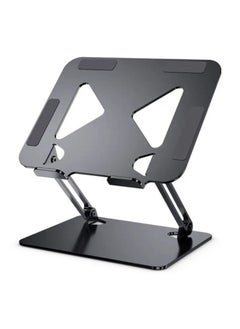 Home & More Elegant and Simple Deigned Aluminum Alloy Laptop Stand with Adjustable Height Compatible with 10 to 16 inches Laptops  - Image 1