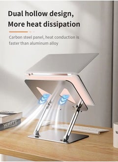 Home & More Elegant and Simple Deigned Aluminum Alloy Laptop Stand with Adjustable Height Compatible with 10 to 16 inches Laptops  - Image 4
