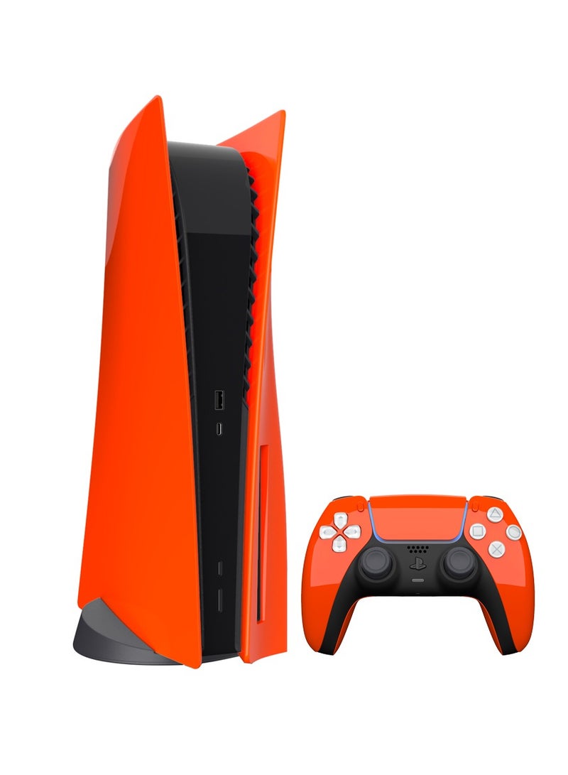 CRAFT by MERLIN PAINTED PLAY STATION 5 DUAL SENSE WIRELESS CONTROLLER NEON SUN - Image 5