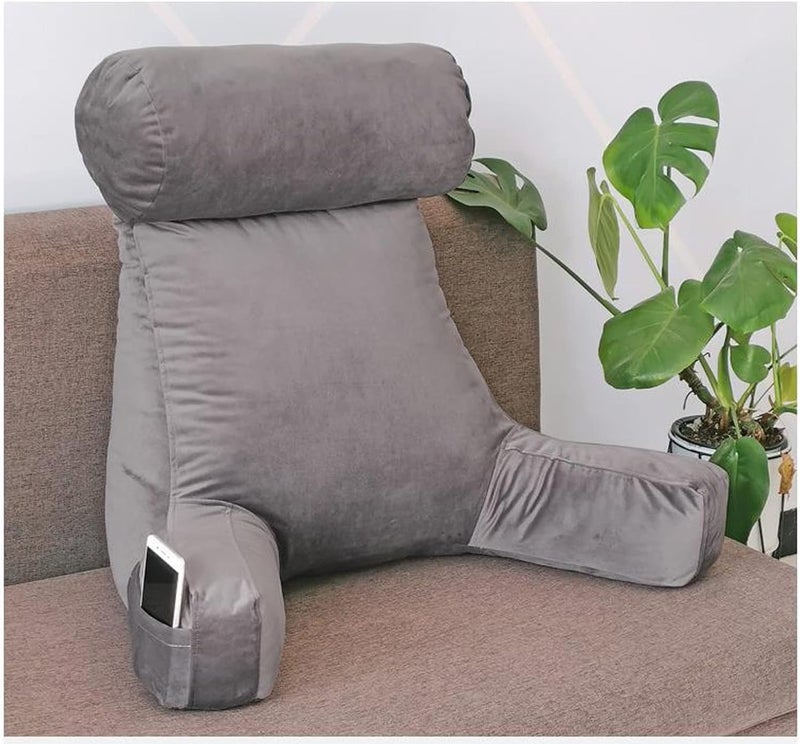 Durable Portable Reading Pillow, Soft and Sturdy Back Support Pad, Comfortable Washable Backrest Pillow(Color:Blue) - Image 3
