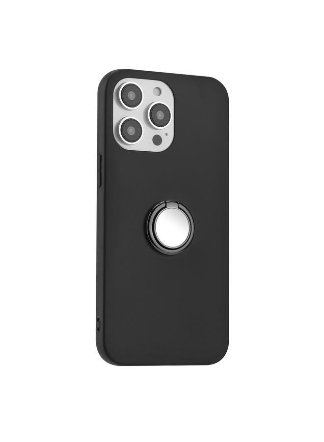 زبون جراب لهاتف iPhone 13 Pro، جراب هاتف TPU غير لامع بحلقة حامل - Image 2