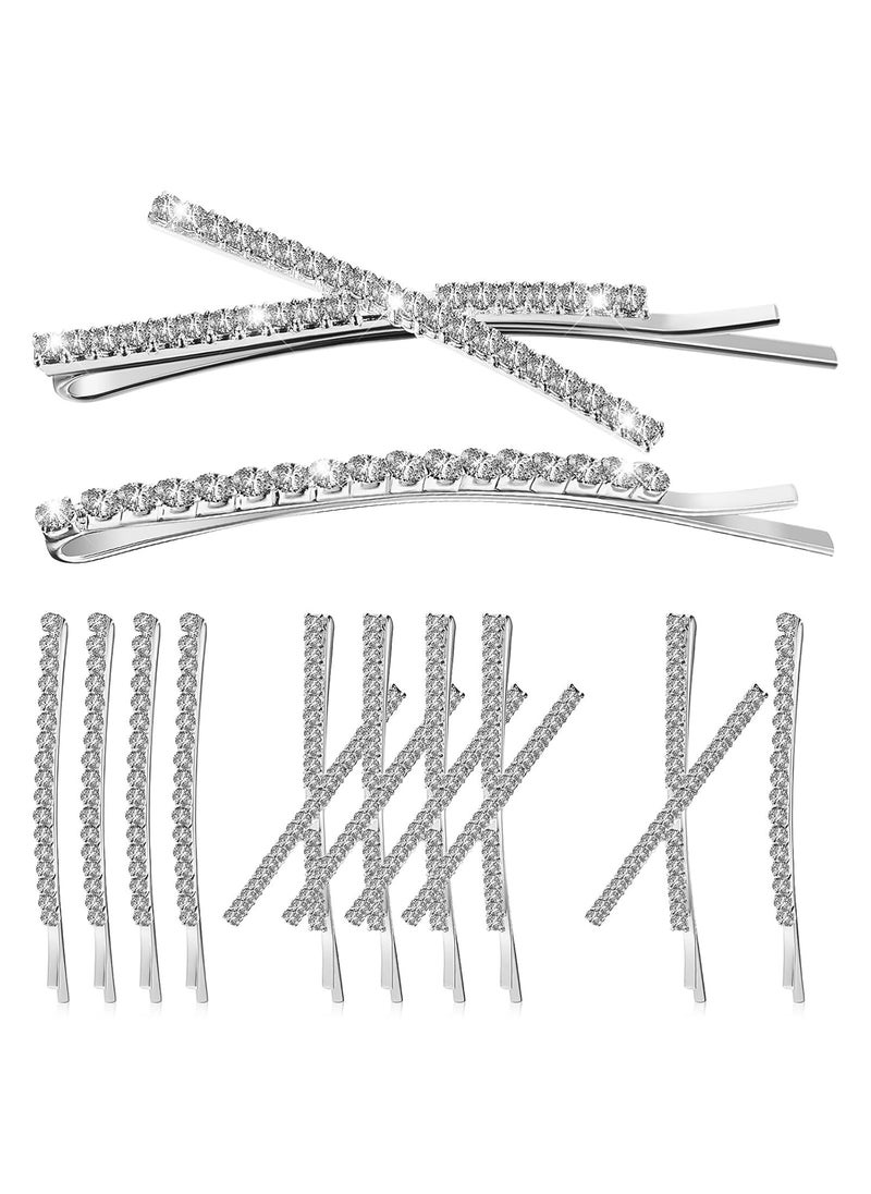 Beaupretty 12pcs Crystal Hairpin Rhinestone Hair Accessories Wedding Hair Clip Bridal Hair Clip Hair Accessories for Women Wedding Side Clips for Hair Wedding Hair Accessories Hair Jewelry 