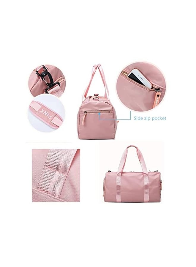 Raxoom Travel Luggage Sports Bag for Women, Fitness Training Sport Gym Shoes Yoga Dry Wet Waterproof Workout Bags for Girls (Pink,Red,Black) - Image 4