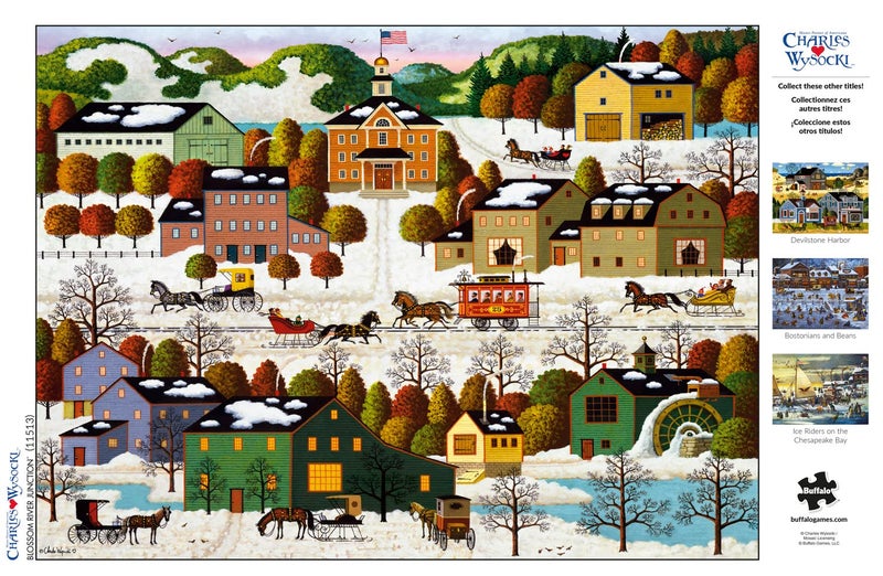 Buffalo Games - Charles Wysocki - Blossom River Junction - 1000 Piece Jigsaw Puzzle for Adults -Challenging Puzzle Perfect for Game Nights - Finished Size is 26.75 x 19.75 - Image 5