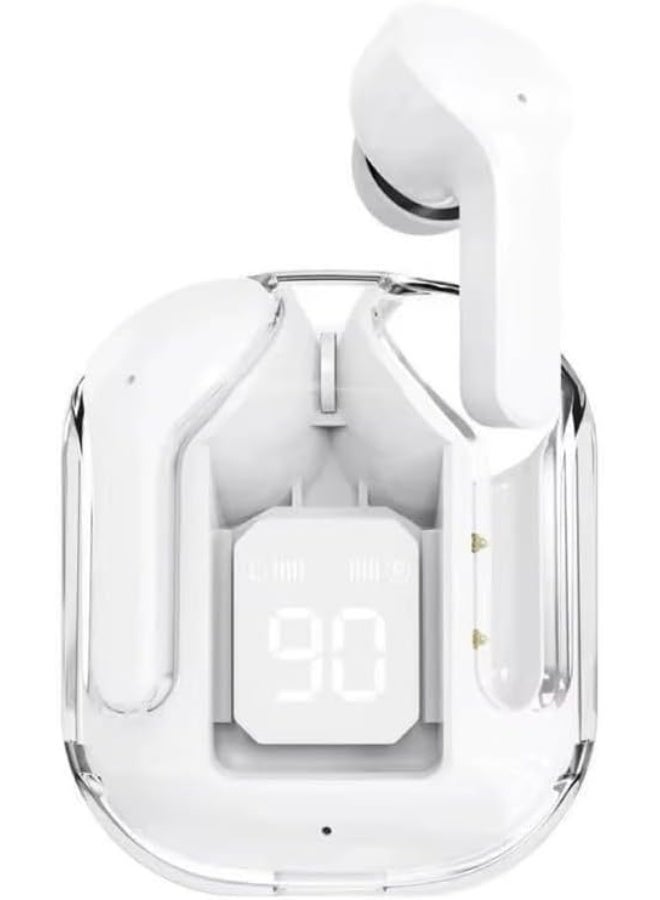 جيج بي في سماعات الأذن الرياضية اللاسلكية -بطارية الصمام الأبيض المانعة للضوضاء تعرض ميكروفون مناسب للتحكم باللمس في وقت اللعب 6H -للركض والرياضة - Image 1