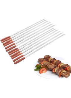 GO2CAMPS GO2CAMPS BBQ Skewer with Wooden Handle 12 Pieces 