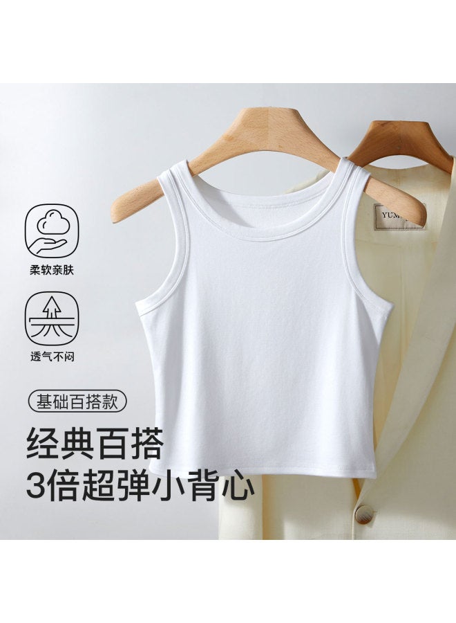 Top melon Modal Feel Short Basic Versatile Layering Women'S Soft And Comfortable Wearable Outside - Image 2