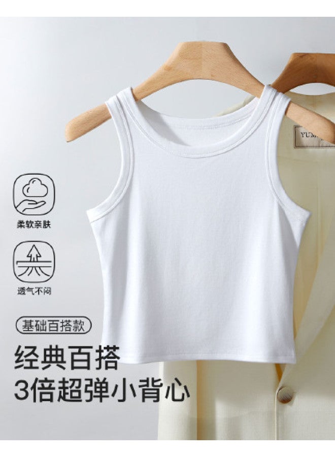 Top melon Modal Feel Short Basic Versatile Layering Women'S Soft And Comfortable Wearable Outside - Image 1