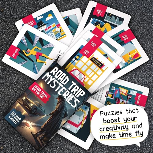 WELL BALANCED Road Trip Mysteries Car Game for Adults Teens Road Trip Travel Essentials - Image 5