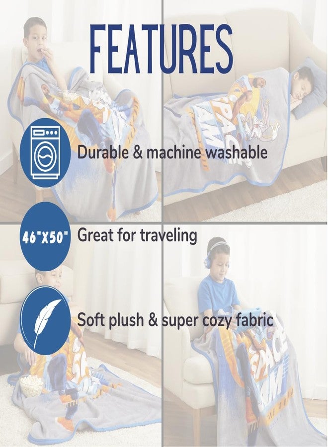 Franco Space Jam Kids Bedding Super Soft Silk Touch Throw, 40 in x 50 in, (Official Licensed Product) - Image 5