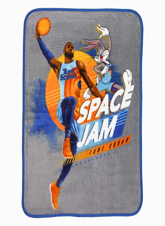 Franco Space Jam Kids Bedding Super Soft Silk Touch Throw, 40 in x 50 in, (Official Licensed Product) - Image 1