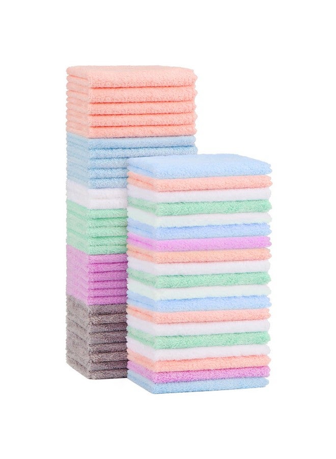 Orighty Baby Washcloths 50-Pack, Microfiber Coral Fleece Baby Face Towels, Soft and Absorbent Wash Cloths for Newborns, Infants and Toddlers, Gentle on Delicate Skin for Face Hands and Body, 7x9 Inch - Image 1