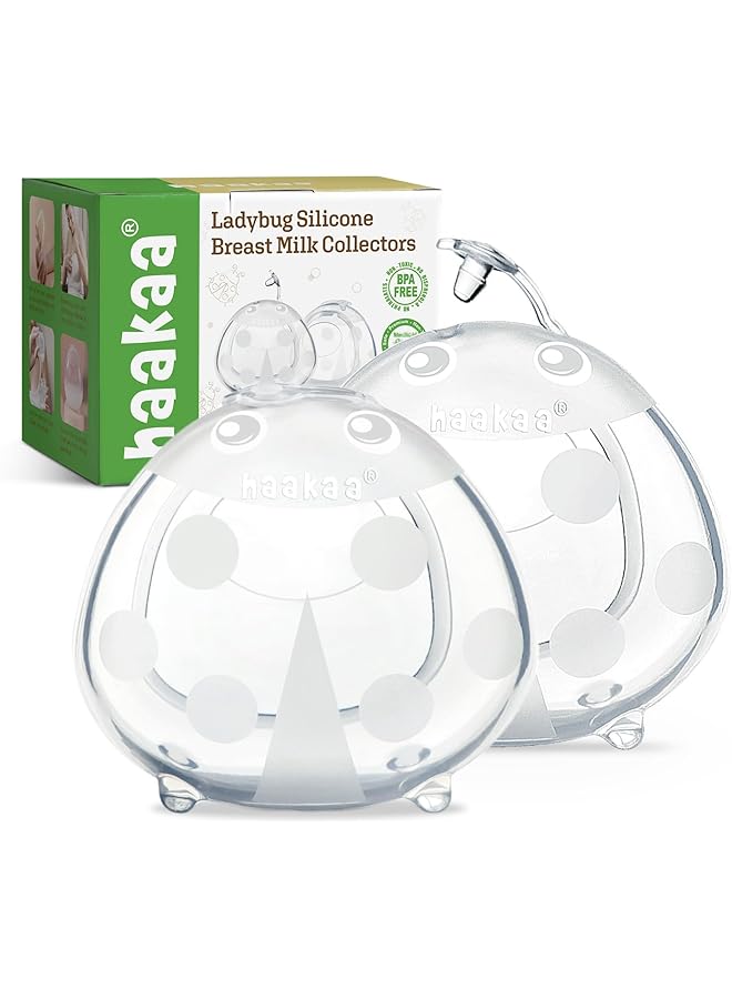 haakaa Ladybuyg Silicone Milk Collector 2 Pieces 75 Ml Capacity - Image 1