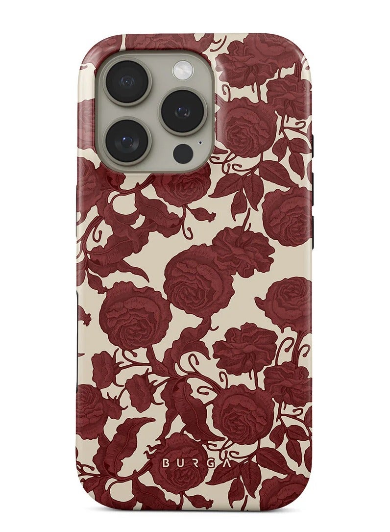 BURGA iPhone 16 Pro Case, 2 Piece Hard Shell + TPU Interior, Shock Absorption, All Port Accessible, Raised Bezel For Screen & Camera Protection, Never Fading HQ Print, Tease Me - Image 1