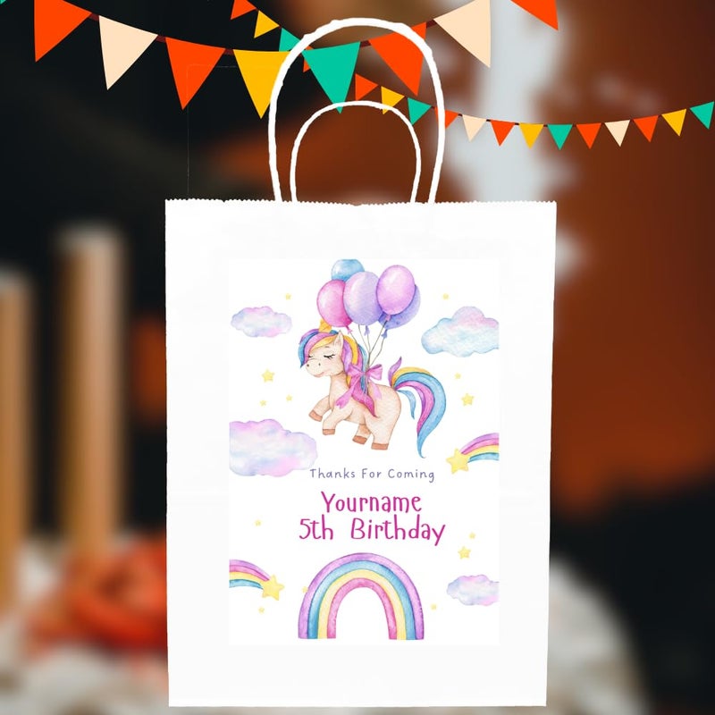 Yellow Nuts Personalized Return Gifts for Kids Birthday (Unicorn 3) - Image 1