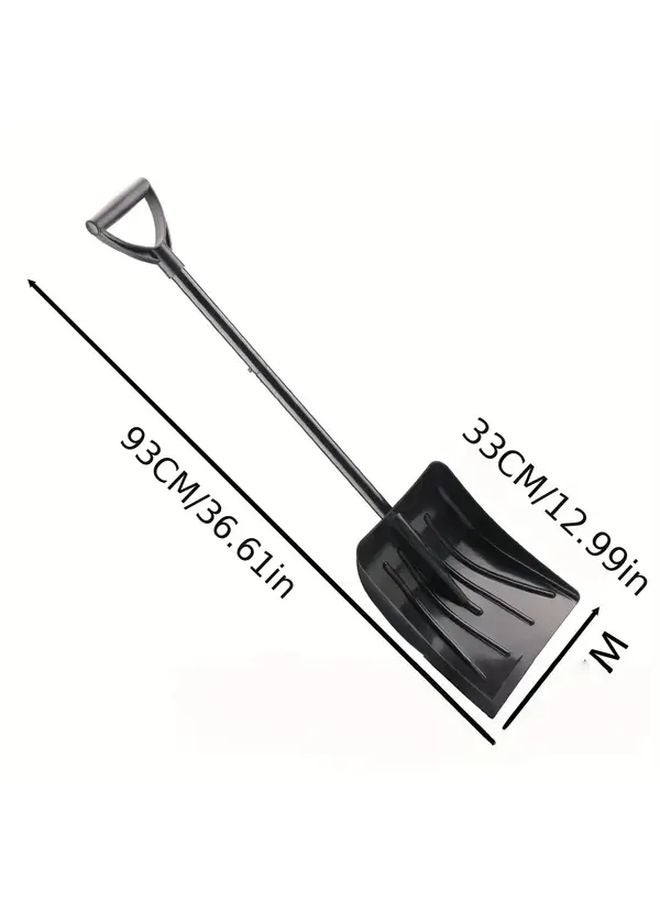 Heavy Duty Black Plastic Car Ice Scraper Detachable Blade Winter Snow Removal Tool - Image 1