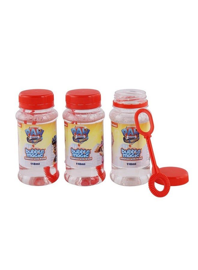 Bubble Magic Paw Patrol Solution Bottle with Wand - Pack of 3 118 ML Each, with Specially Designed Grooves to Hold More Solution, Age 3 Years and Above, Multicolor, (BM50016) - Image 4