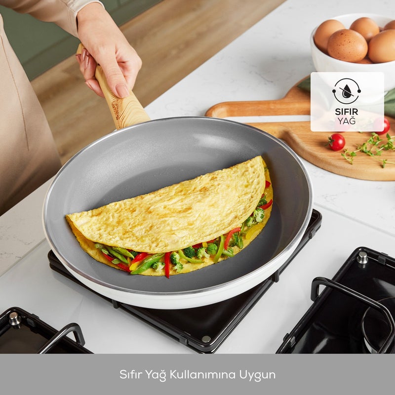 X Refika Birgül Swiss Crystal Pan 30 Cm Creamy