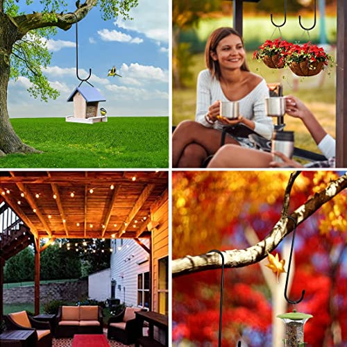 RUIBOLU Plant Hooks for Hanging, 6 Pack 10 inch Large S Hooks Heavy Duty Long for Hangers Plant Extension Hooks for Tree Branch, Utensils,Flower Basket, Garden, Patio, Indoor Outdoor Uses - Image 3