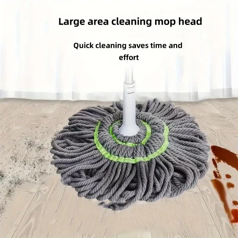 Flygon Microfiber Mop Self Wringing Easy Squeeze Twist Design for Wet Mopping Household Cleaning Tool for Tile Linoleum Laminate Floors Extendable Metal Handle - Image 5