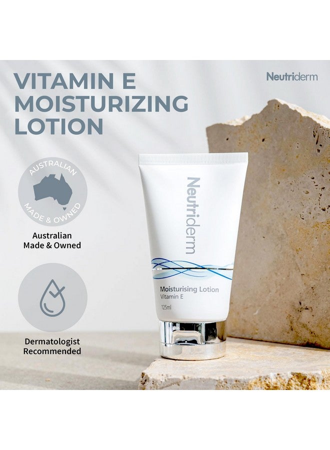 نيوتري ديرم لوشن نيوتريديرم المرطب، 4.2 أونصة | لوشن فيتامين هـ، لوشن للجسم ومرطب للوجه للنساء والرجال | كريم مرطب للوجه للتجاعيد والبشرة الجافة والمعرضة لحب الشباب والاحمرار والتهيج أو المتقدمة في السن - Image 2