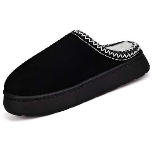 BERANMEY Fuzzy Memory Foam Slippers for Women Men Cozy Platform House Shoes with Anti-Slip Sole Warm Plush Lined Non-Slip Indoor Outdoor Short Ankle Slippers - Image 2