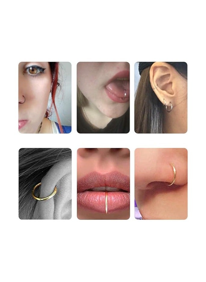 1.2*14MM  Titanium Steel Nasal Nail Stylish Nose Ring  - Image 4