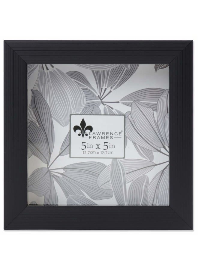 Lawrence Frames Shadow Box Frame, Polystyrene, Black, 5x5 - Image 2