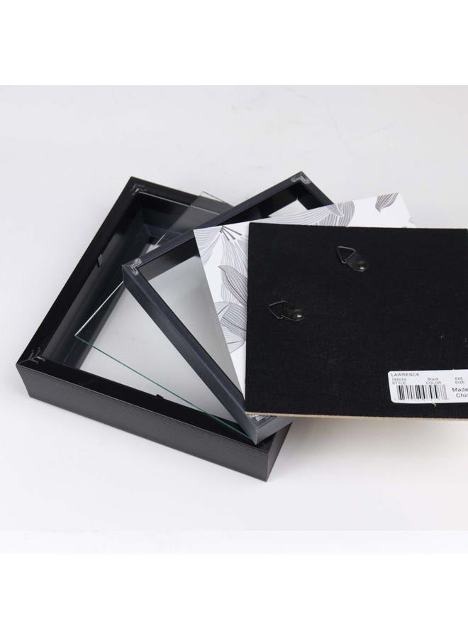 Lawrence Frames Shadow Box Frame, Polystyrene, Black, 5x5 - Image 4