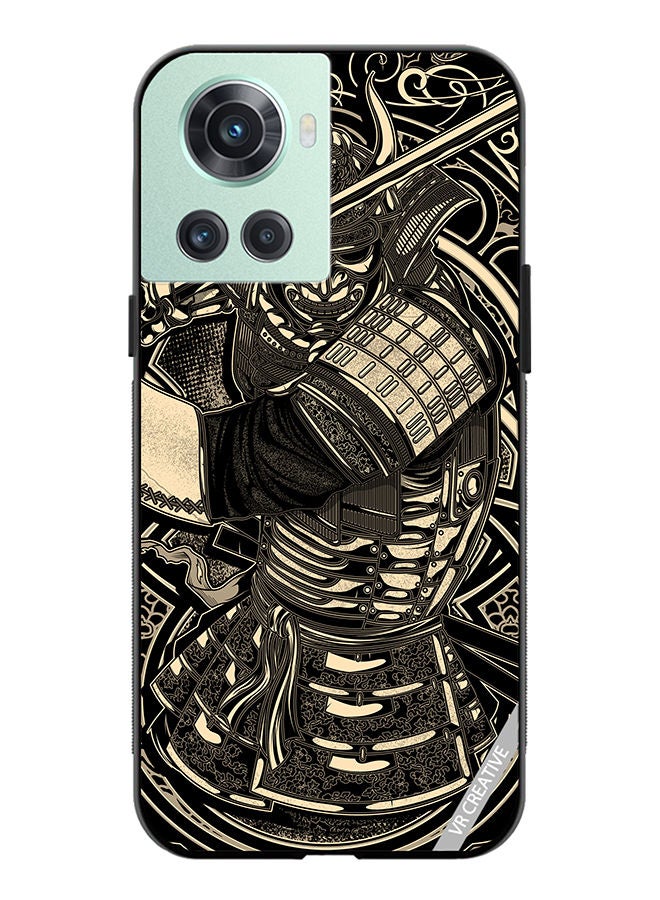 VR CREATIVE Protective Case Cover For OnePlus 10R Cool Samurai Design Multicolour - Image 1