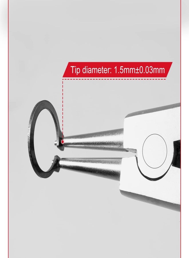 LEONTOOL External Circlip Pliers - 5-Inch Snap Ring Pliers for Ring Remover, Retaining and Hose Removal - Image 4