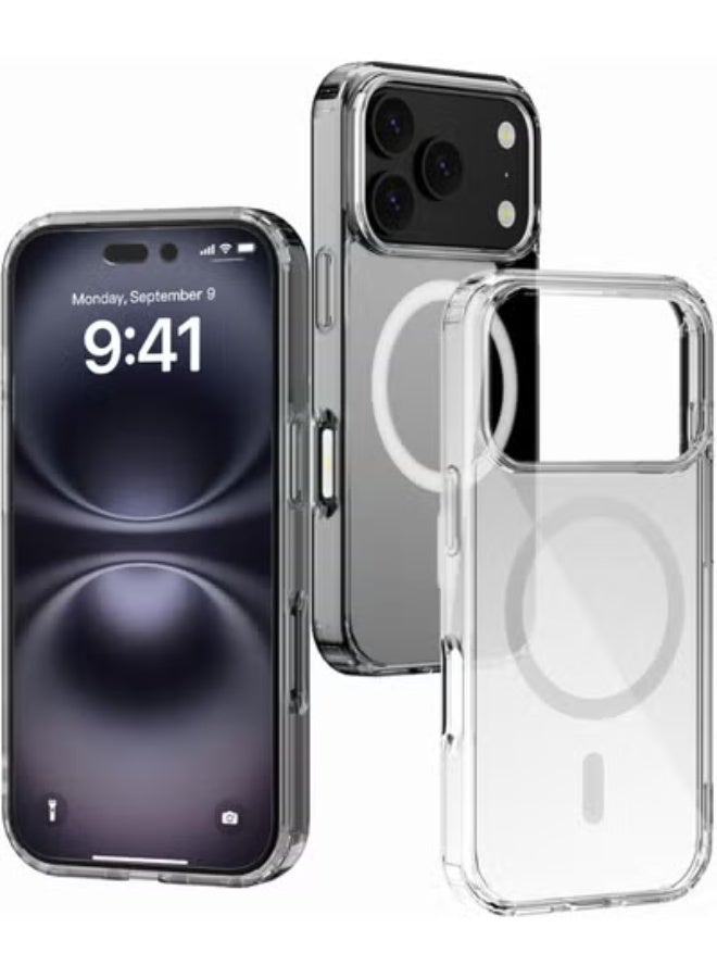 تايجر Crystal Clear Shockproof Phone Case for iPhone 17 Pro | Slim Transparent Protective Cover with Wireless Charging Support, Anti-Yellow & Scratch-Resistant Shell - Image 1