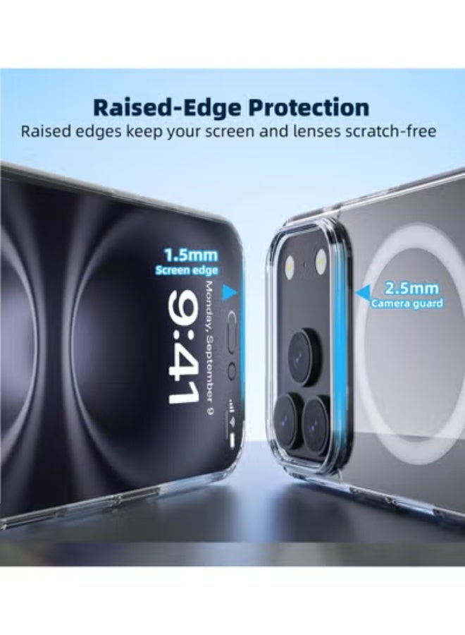 تايجر Crystal Clear Shockproof Phone Case for iPhone 17 Pro | Slim Transparent Protective Cover with Wireless Charging Support, Anti-Yellow & Scratch-Resistant Shell - Image 4