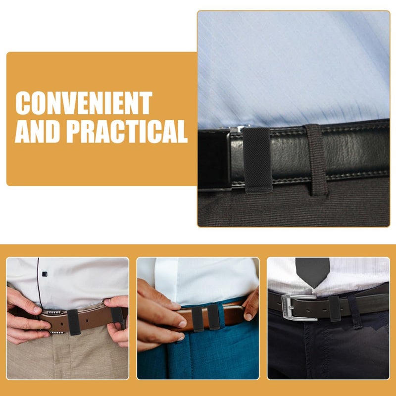6pcs Black Elastic Nylon Belt Keepers Strap Retainers for Backpack Tactical Bag - Image 5