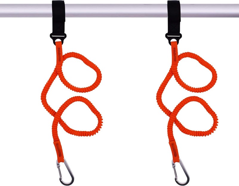 YYST Orange Paddle Leash Paddle Holder Tool Lanyard - No Paddle - Image 1