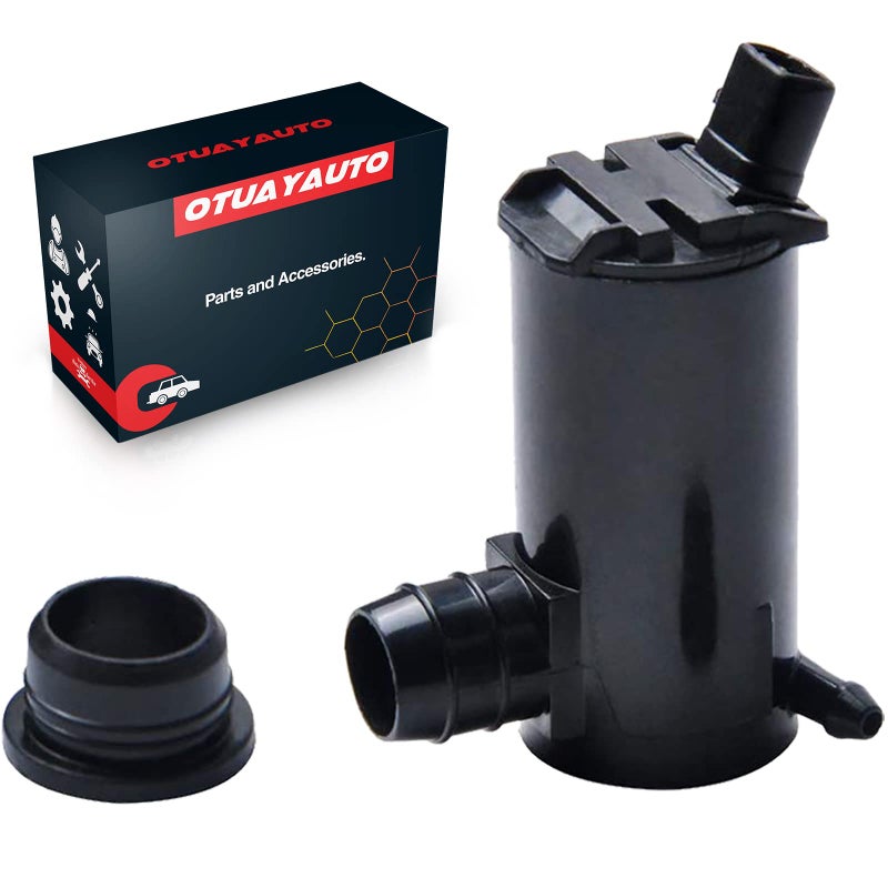 OTUAYAUTO Windshield Washer Pump Replacement for Hyundai 9510 Sonata 1014 Tucson 9606 Elantra XG300XG350 Kia Amanti Optima Sportage Replaces OEM985103B000 985102S100